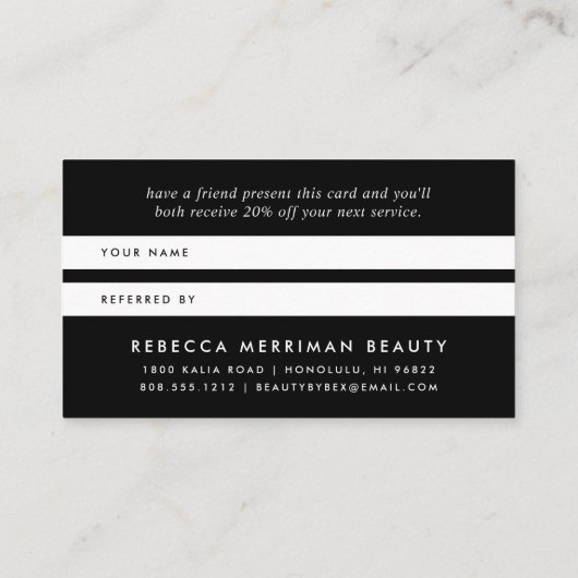 マゼンタの水彩色ブロ |紹介カード 紹介カード (裏面)