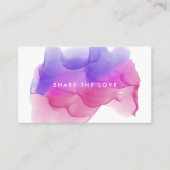 マゼンタの水彩色ブロ |紹介カード 紹介カード (正面)