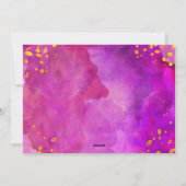 マゼンタの水色のクリスマス(金ゴールド付き) | フォト シーズンカード (裏面)