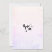 マゼンタの水葉色の結婚式日付の保存 セーブザデート (裏面)