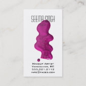 マゼンタの目の花 名刺 (裏面)