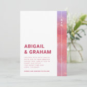 マゼンタの結婚式招待状 招待状 (スタンド正面)