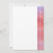 マゼンタの結婚式招待状 招待状 (裏面)