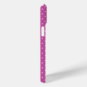 マゼンタの背景に水玉模様のシームレスパターン Case-Mate iPhoneケース (裏面 / 右)