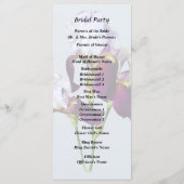 マゼンタの色合いの3つのアヤメ プログラム (裏面)