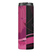 マゼンタの花パターン タンブラー (裏面)