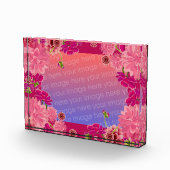 マゼンタの花柄 フォトブロック (右)