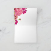 マゼンタの花模様 サンキューカード (内部)