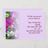 マゼンタの蘭の招待状 招待状 (正面/裏面)