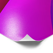 マゼンタの虹の波 フォトプリント            (角)
