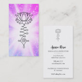 *~*マゼンタの輝きロータス霊気の癒し 名刺 (正面/裏面)