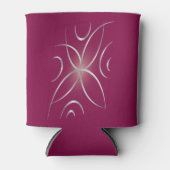 マゼンタの銀 缶クーラー (正面)