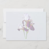 マゼンタの3つのアヤメ 招待状 (裏面)