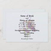 マゼンタの3つのアヤメ 招待状 (正面/裏面)