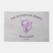 マゼンタのConchシェルフォーマット ドアマット (正面)