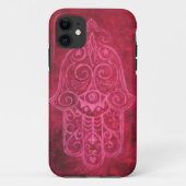 マゼンタのHamsa Case-Mate iPhoneケース (裏面)