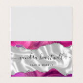 マゼンタアガテシルバーグリッターラグジュアリー 名刺 (外部フラット)