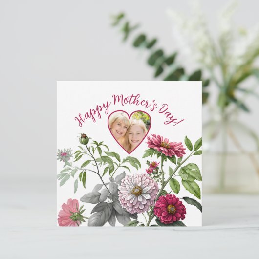 マゼンタアクセントフローラ母の日写真 (スタンド正面)