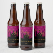 マゼンタアラビアの壮大な夜 ビールラベル (ボトル)