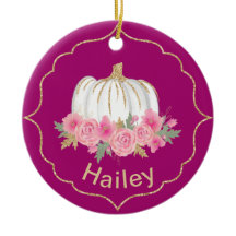 マゼンタアンドホワイトフェアリータルプリンセスパンプキン