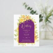 マゼンタイエローローズプラムパープル結婚金ゴールド (スタンド正面)