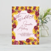 マゼンタイエロー写真結婚ズ 招待状 (スタンド正面)