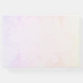 マゼンタウォーター葉カラーフローラ結婚ズゲストブック ゲストブック (裏面)