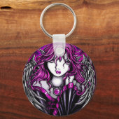 マゼンタエンジェルキーチェーン キーホルダー (正面)