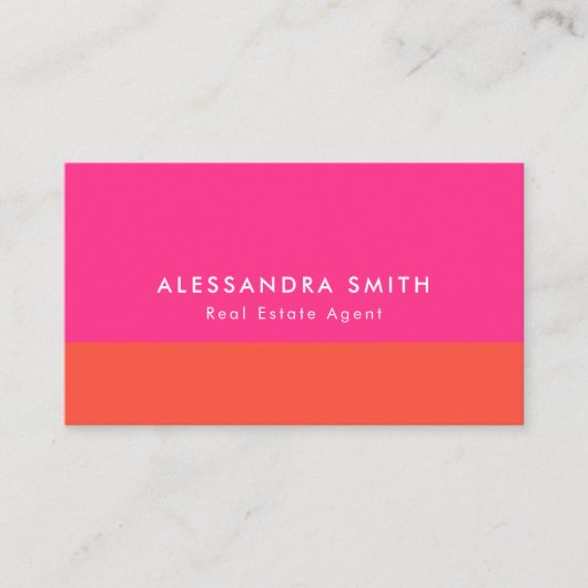 マゼンタオレンジの名刺 名刺 (正面)