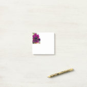 マゼンタオーキッド3x3 ポストイット (デスク上)