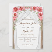 マゼンタカー絵画テンフローラ結婚ズ 招待状 (正面)