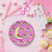 マゼンタガールズベビーシャワー ペーパープレート (パーティー)