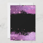 マゼンタグモダンラムSweet sixteen誕生日 招待状 (裏面)