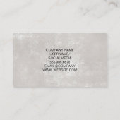 マゼンタグリッターサロン鋏 |美しいロゴ 名刺 (裏面)