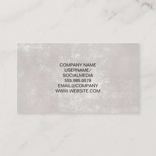 マゼンタグリッターサロン鋏 |美しいロゴ 名刺 (裏面)