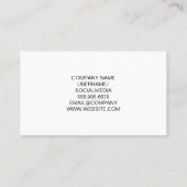 マゼンタグリッターサロン鋏 |美容師ロゴ 名刺 (裏面)