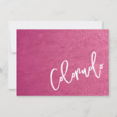 マゼンタコロラドパスポートサンキューカード サンキューカード (裏面)