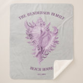 マゼンタコンチシェルシャーパブランケット シェルパブランケット (正面)