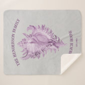 マゼンタコンチシェルシャーパブランケット シェルパブランケット (正面(横))