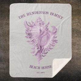 マゼンタコンチシェルシャーパブランケット シェルパブランケット