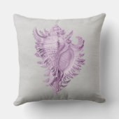 マゼンタコンチシェル装飾用クッション クッション (裏面)