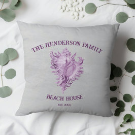 マゼンタコンチシェル装飾用クッション クッション