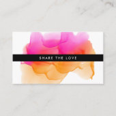 マゼンタサンセットモダンウォーターカラーブロ 紹介カード (正面)