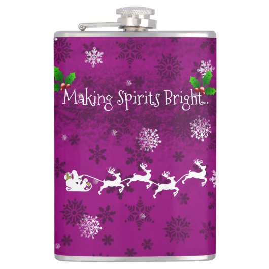 マゼンタサンタズスリー&トナディアフラスコ フラスク (正面)