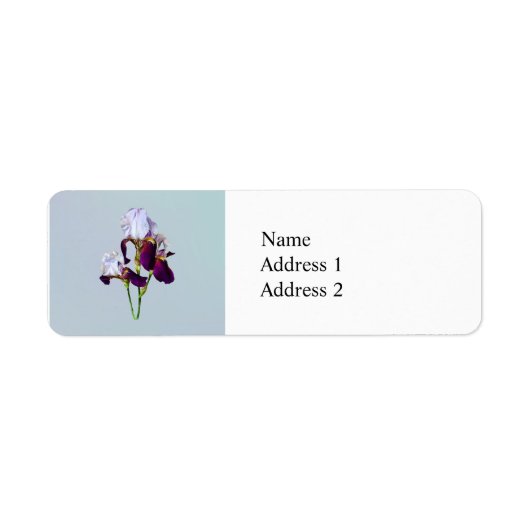 マゼンタシェードの3つのアイリス ラベル (正面)