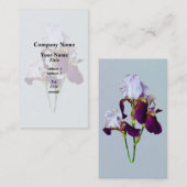 マゼンタシェードの3つのアイリス 名刺 (正面/裏面)