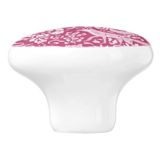 マゼンタシカキツネラビットウッドランドアニマル自然 セラミックノブ (側面)