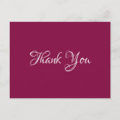 マゼンタシックイベント結婚のギフト予算ありがとう ポストカード (正面)