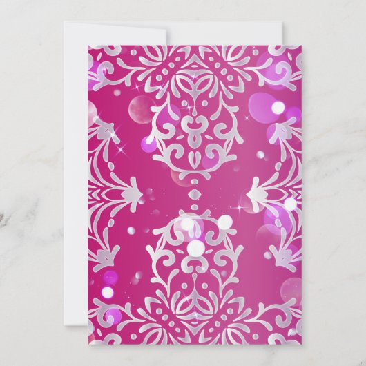 マゼンタシメリーキンセエレガントーニェラ 招待状 (裏面)