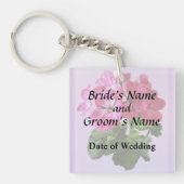 マゼンタジェラニウム結婚の生成物 キーホルダー (正面)